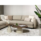 Brix - Salontafel Marron - Beige - Mangohout - 50 cm