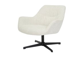 Livingfurn - Fauteuils Daphne Sand - Beige - Stof