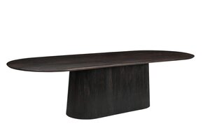 Livingfurn - Eetkamertafel Salvator Walnut 300cm - Mangohout