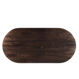 Livingfurn - Eetkamertafel Salvator Walnut 300cm - Mangohout