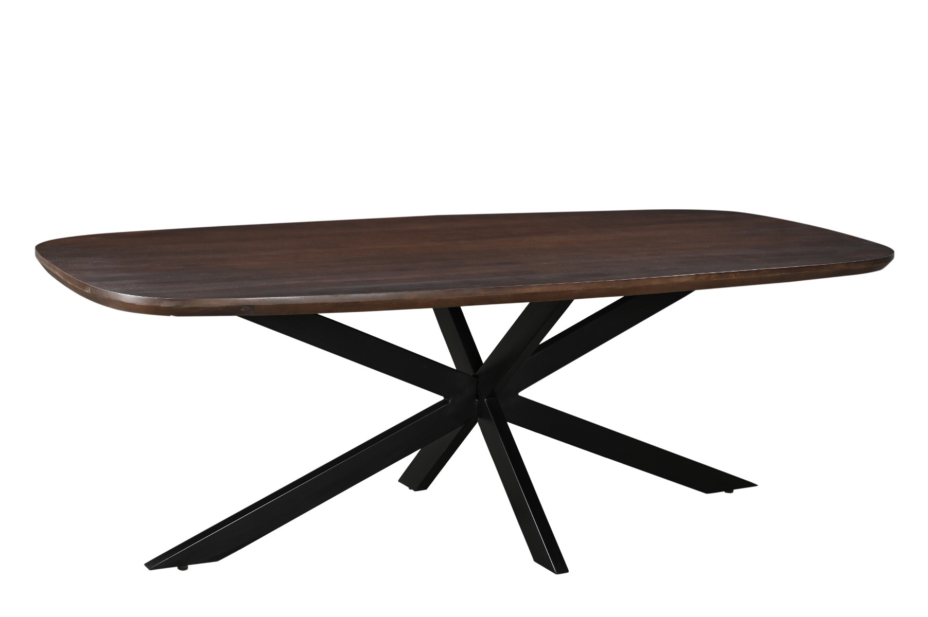 Livingfurn - Eetkamertafel Jesper Danish Oval Brown 180 cm - Mangohout