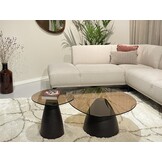 Brix - Salontafel - Brix Mylon Brown 86cm - Bruin