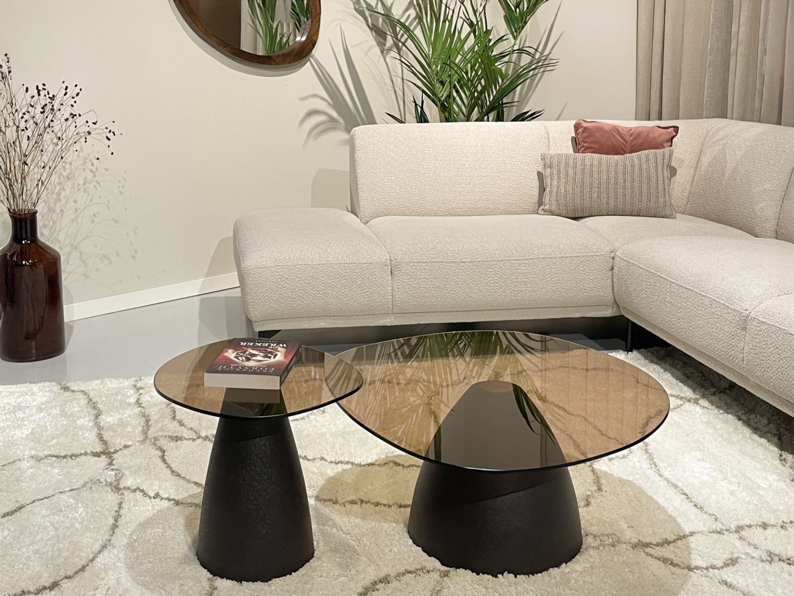 Brix - Salontafel - Brix Mylon Brown 86cm - Bruin