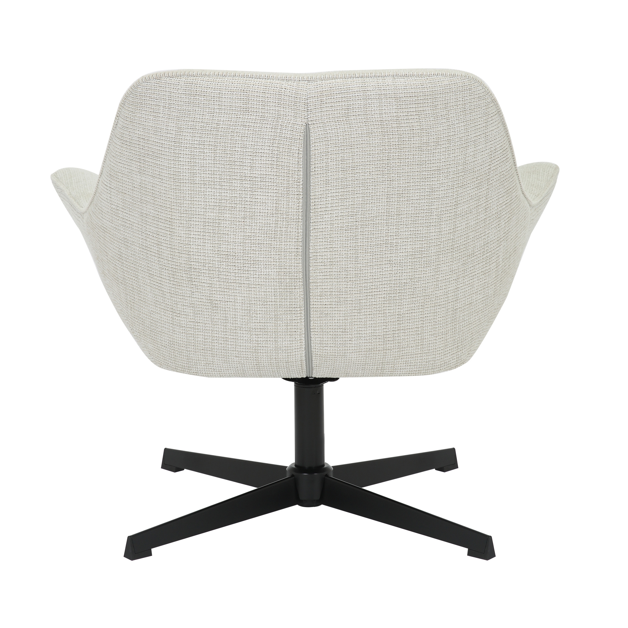 Livingfurn - Fauteuils Daphne Greige - Lichtgrijs - Stof