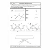 Livingfurn - Eetkamertafel Norris Tree - 220x100x76 cm - Mangohout / Gecoat Staal