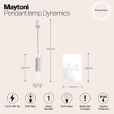 Maytoni - Hanglamp Dynamics - Wit - Ø8