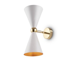 Maytoni - Wandlamp Vesper - Wit met goud