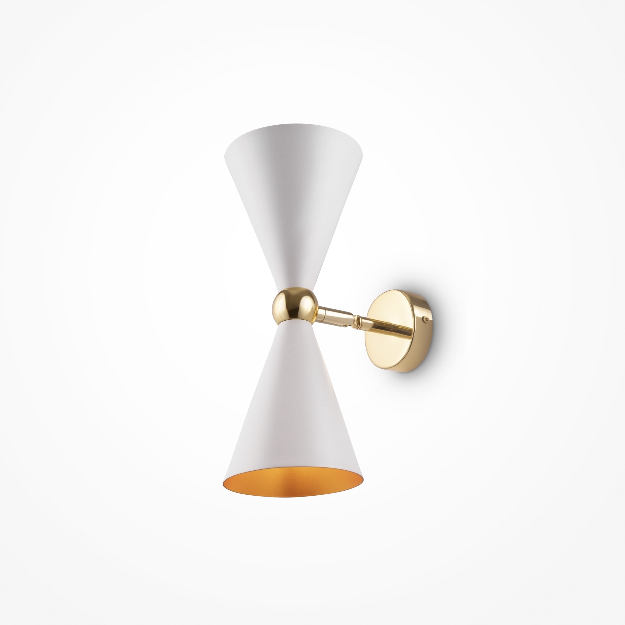 Maytoni - Wandlamp Vesper - Wit met goud