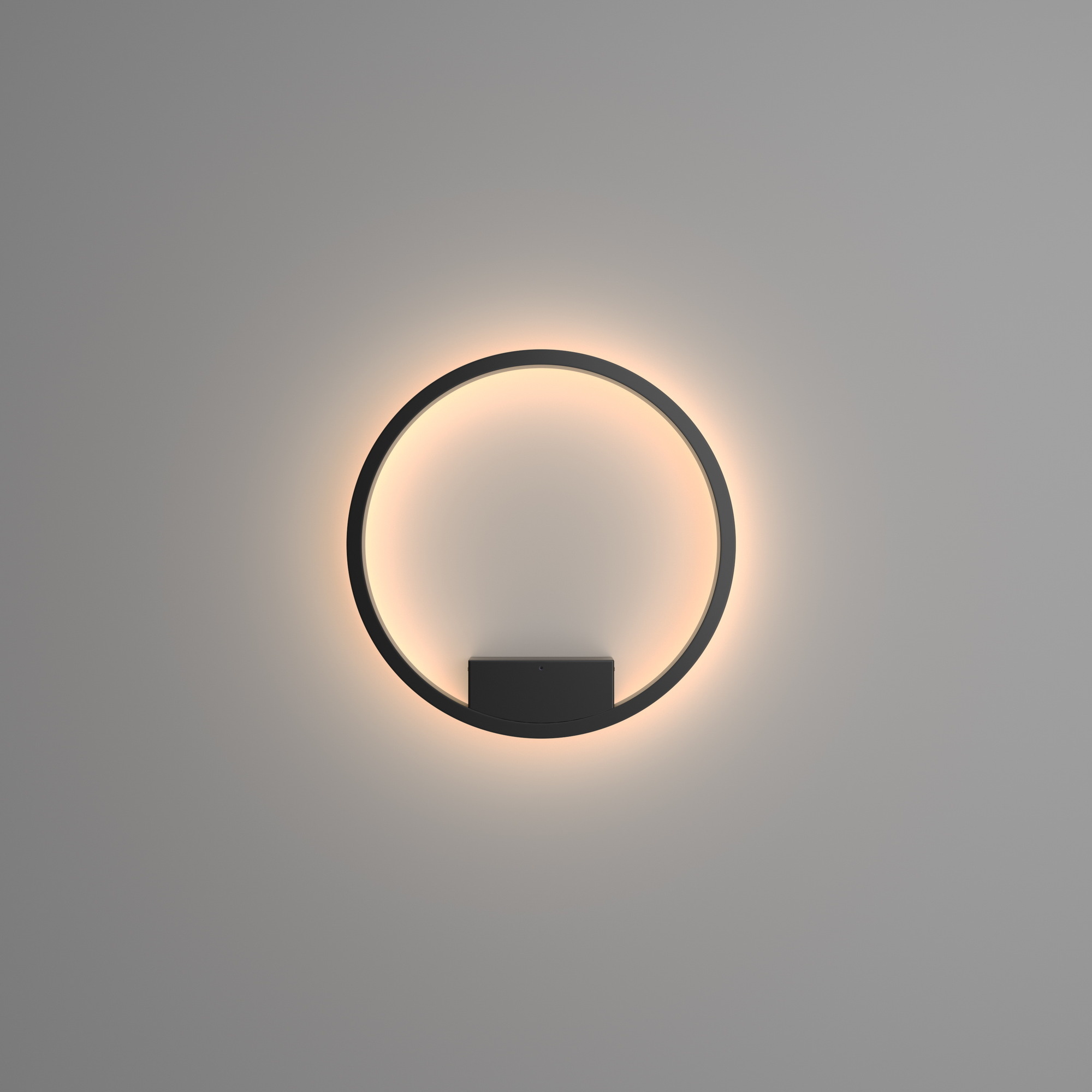 Maytoni - Wandlamp Rim - Zwart - Ø40