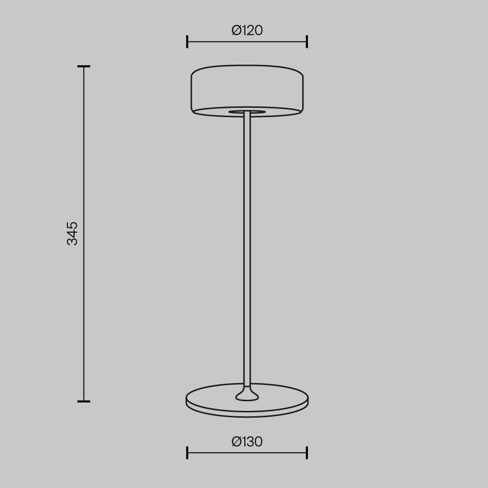 Maytoni - Batterijlamp AI Collaboration - Goud - Ø12