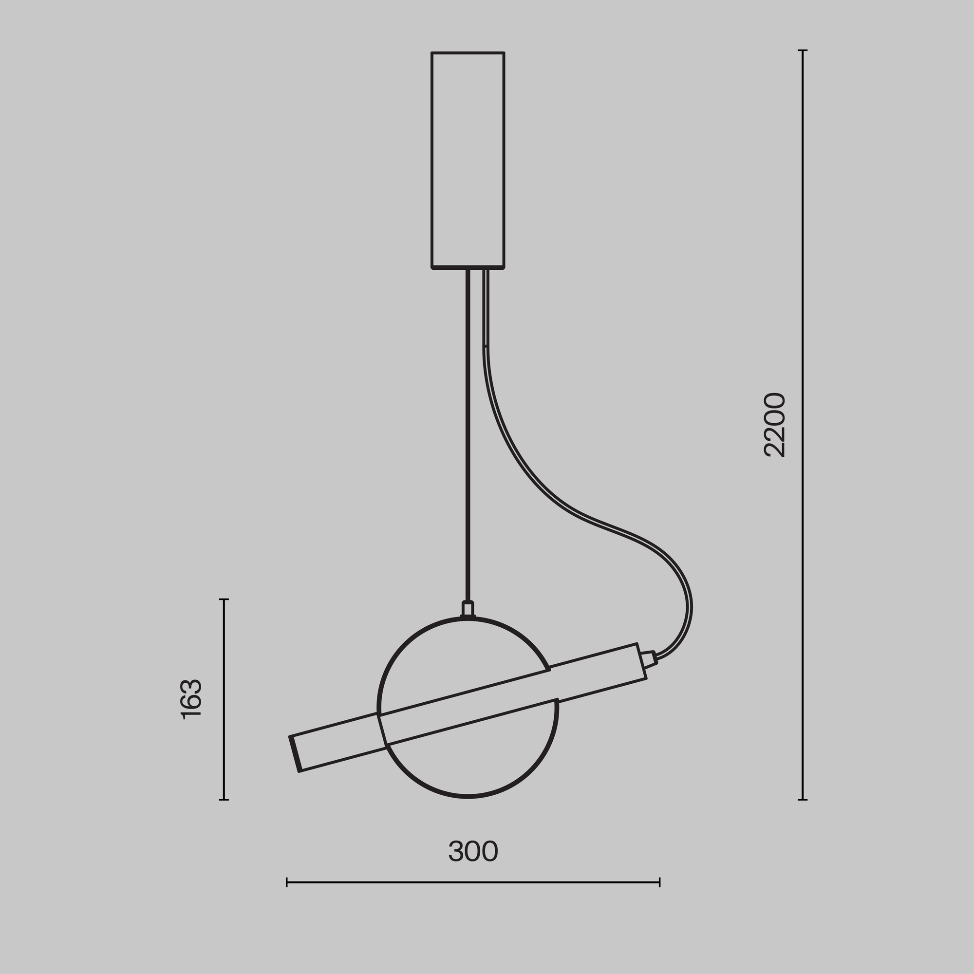 Maytoni - Hanglamp Enigma - Messing - Ø30
