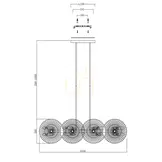 Maytoni - Hanglamp Aster - Goud