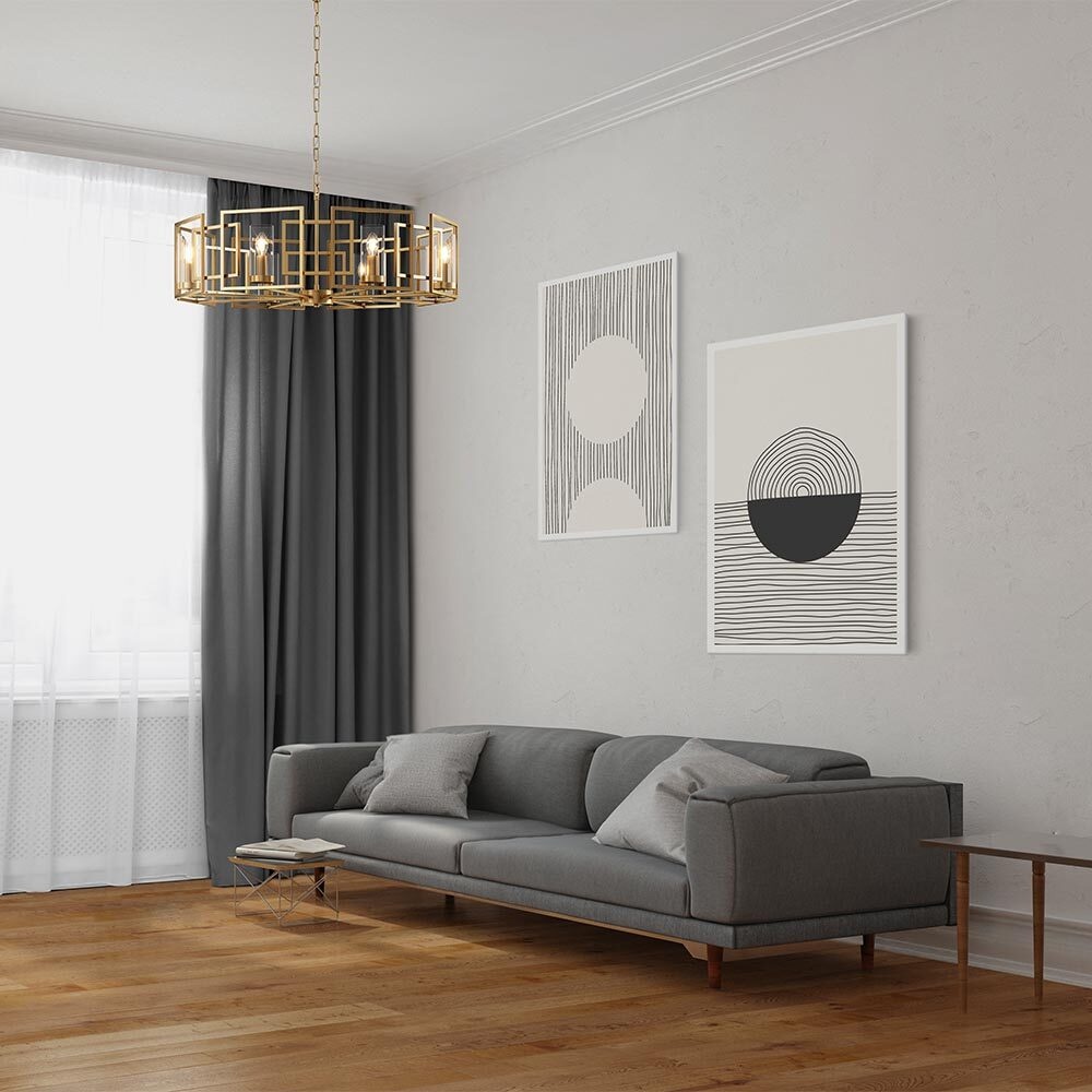 Maytoni - Hanglamp Bowi - Goud - Ø87,5