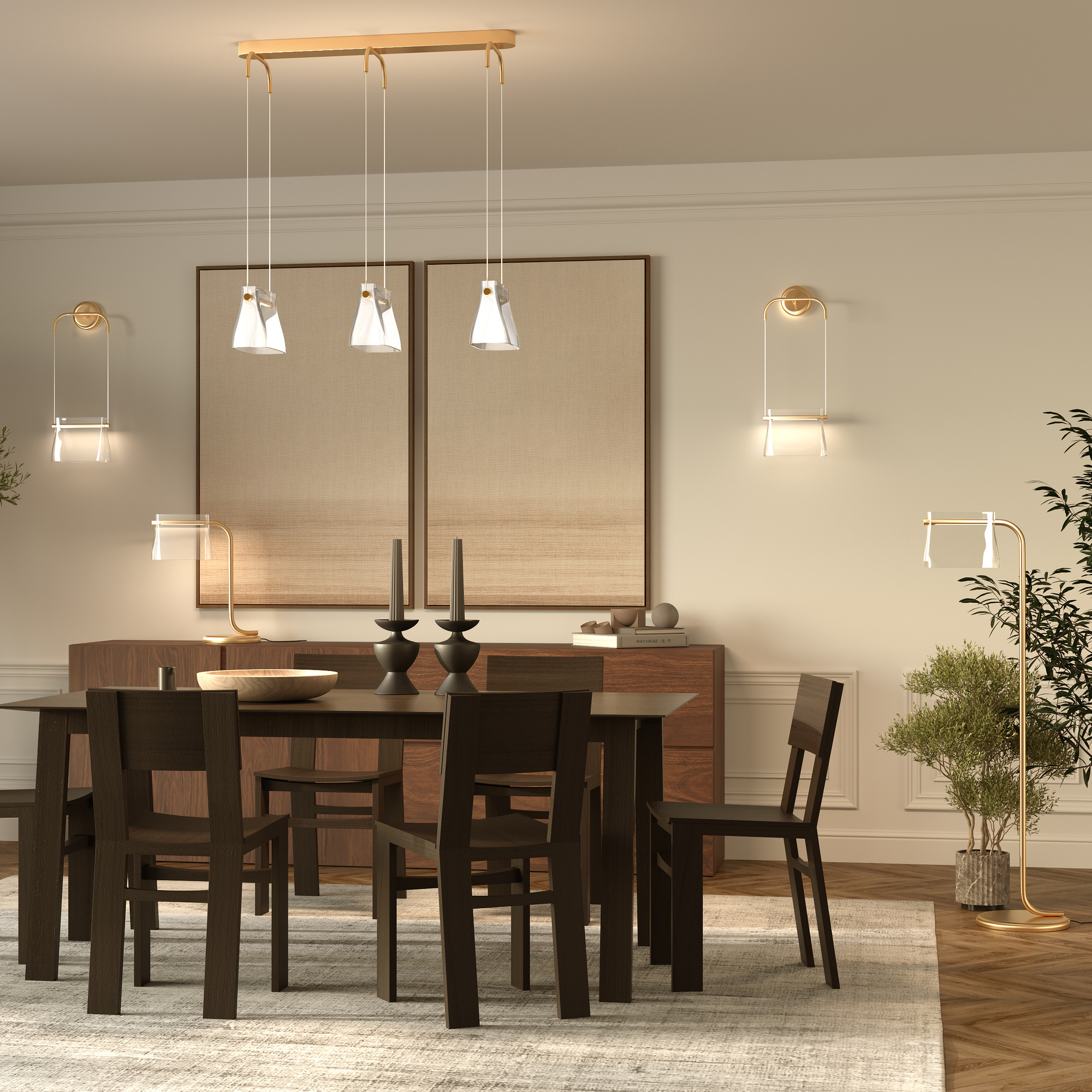 Maytoni - Wandlamp Cabaret - Messing