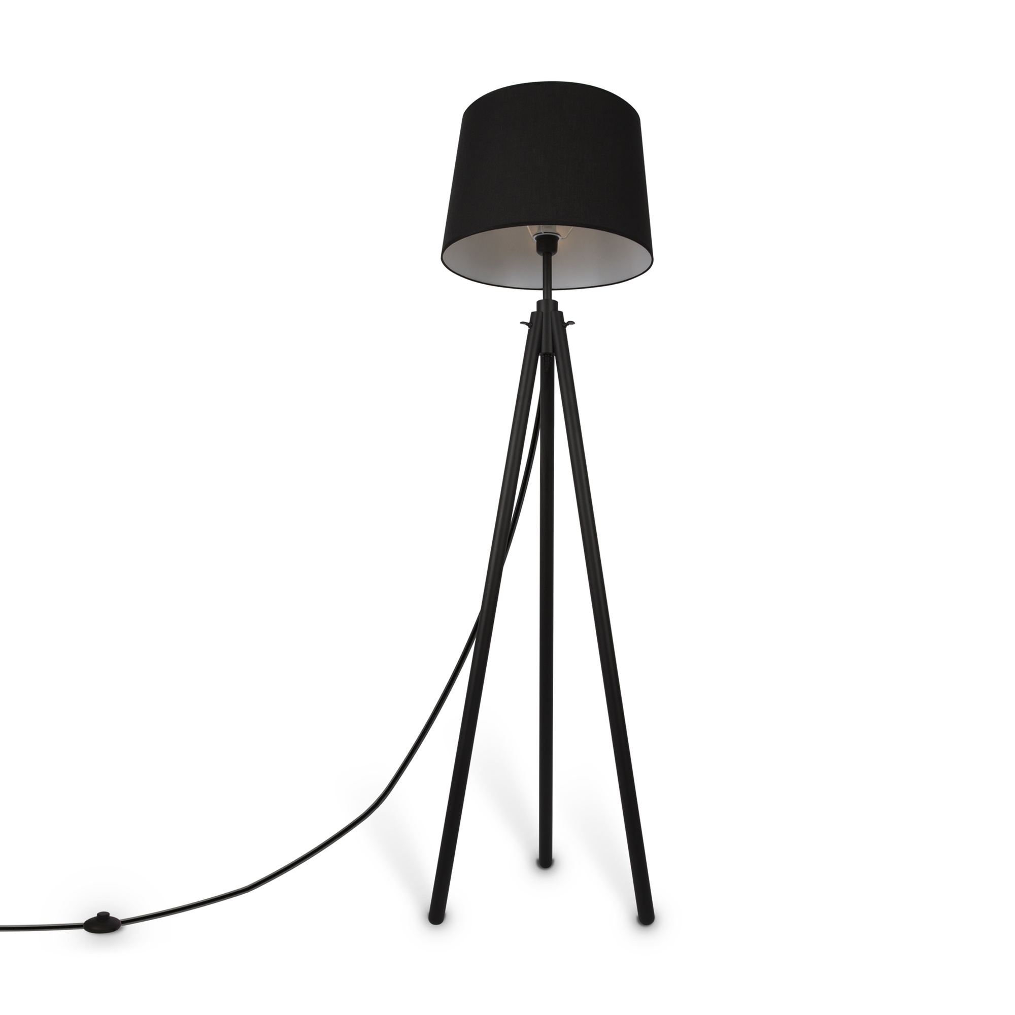 Maytoni - Vloerlamp Calvin - Zwart - Ø44