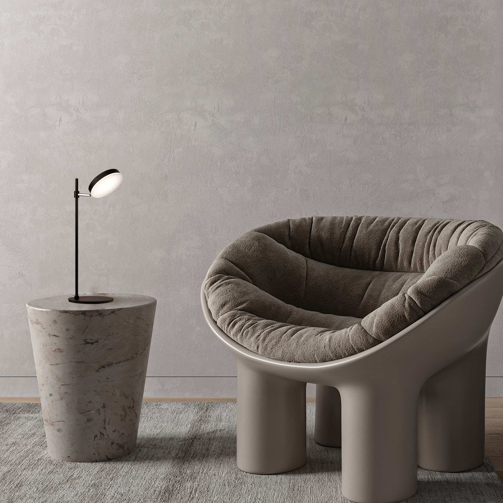 Maytoni - Tafellamp Fad - Zwart