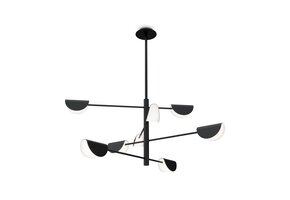 Maytoni - Kroonluchter Mollis - Zwart