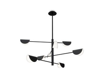 Maytoni - Kroonluchter Mollis - Zwart