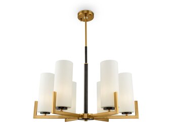 Maytoni - Kroonluchter Fortano - Zwart en messing - Ø67