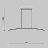 Maytoni - Hanglamp Light Reflection - Zwart