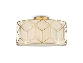 Maytoni - Plafondlamp Messina - Goud - Ø43