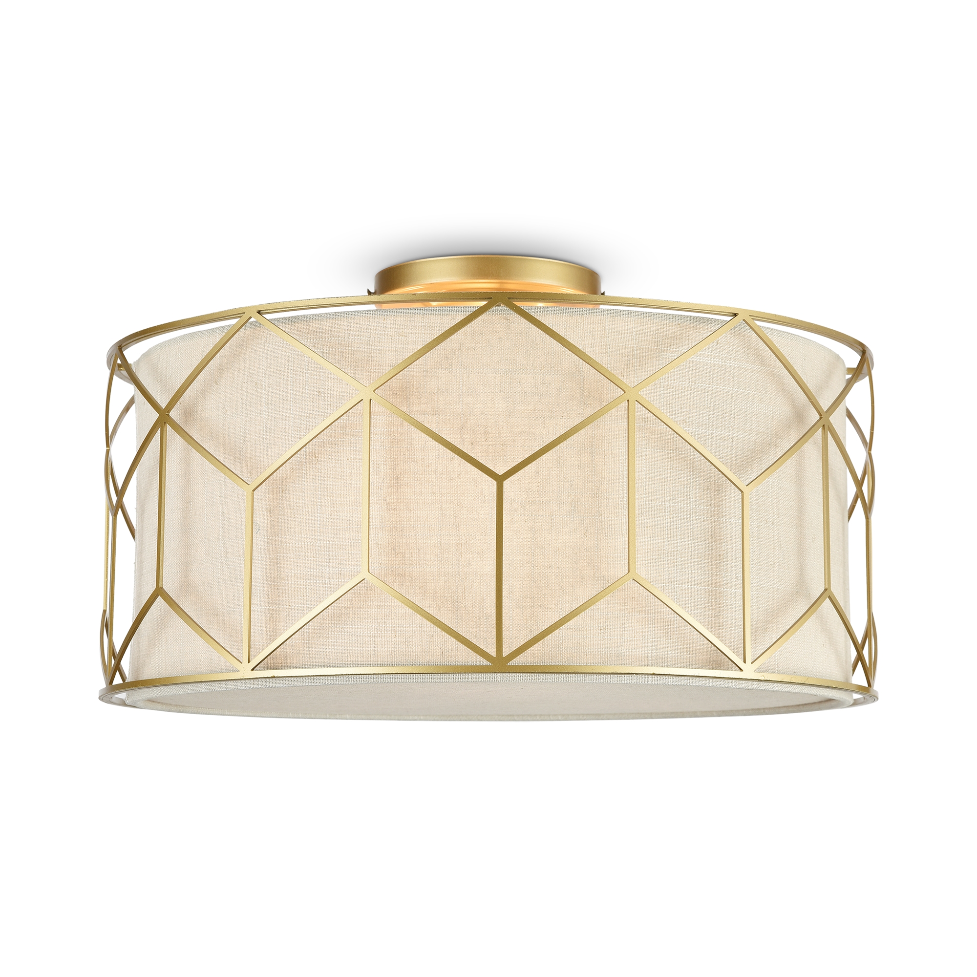 Maytoni - Plafondlamp Messina - Goud - Ø43