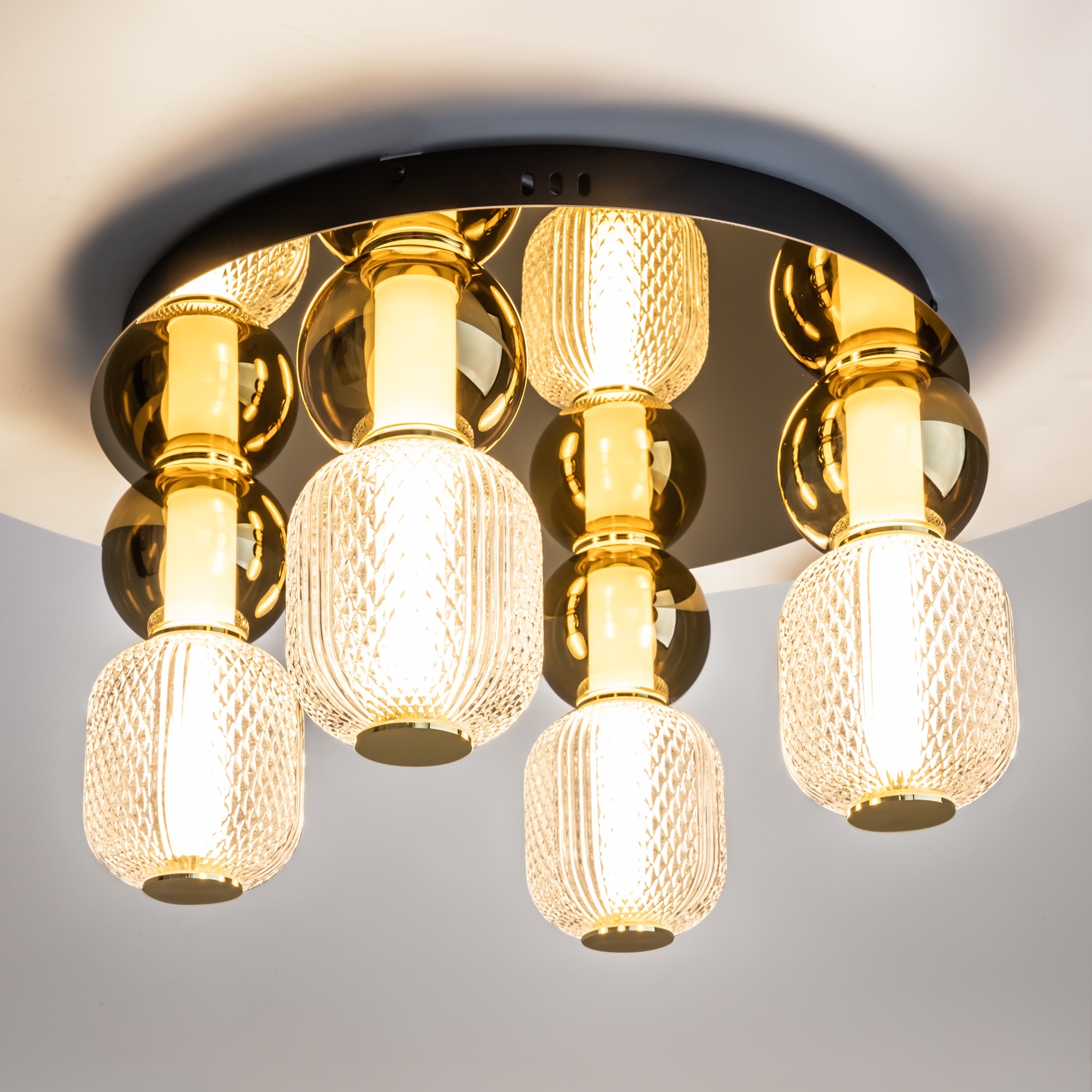 Maytoni - Plafondlamp Drop - Goud - Ø43