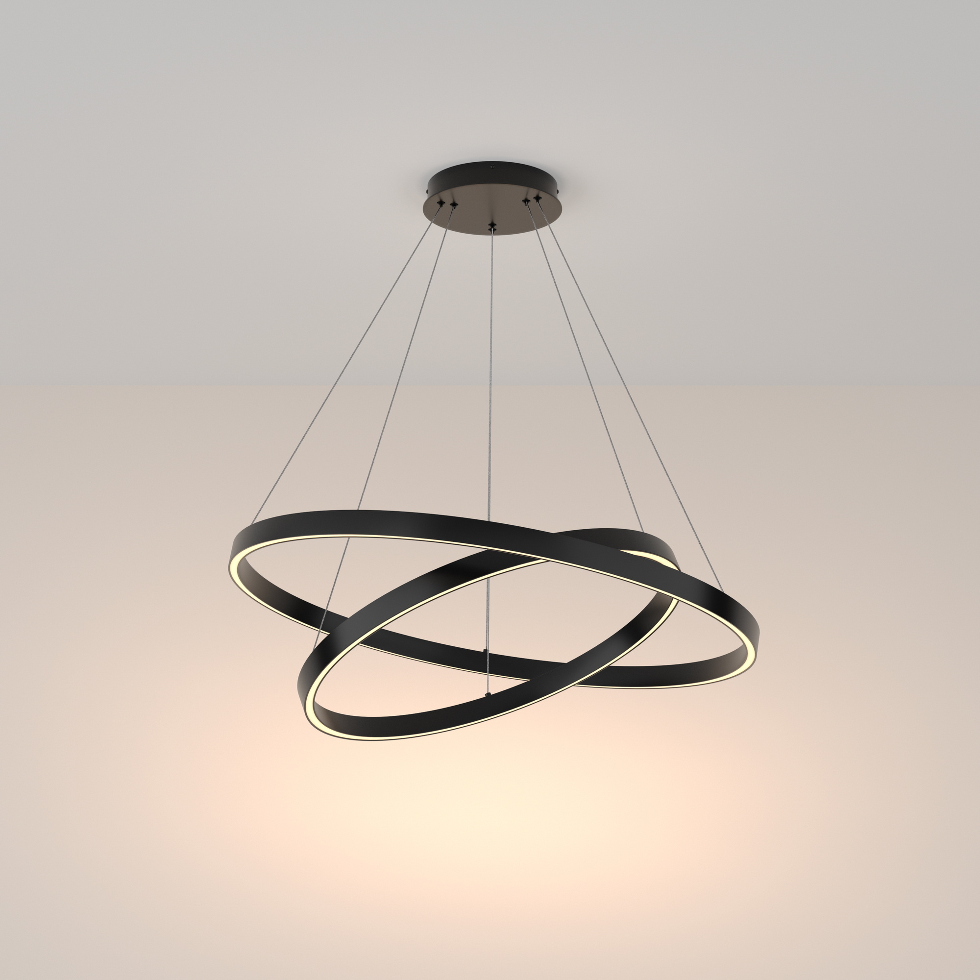 Maytoni - Hanglamp Rim - Zwart - Ø80