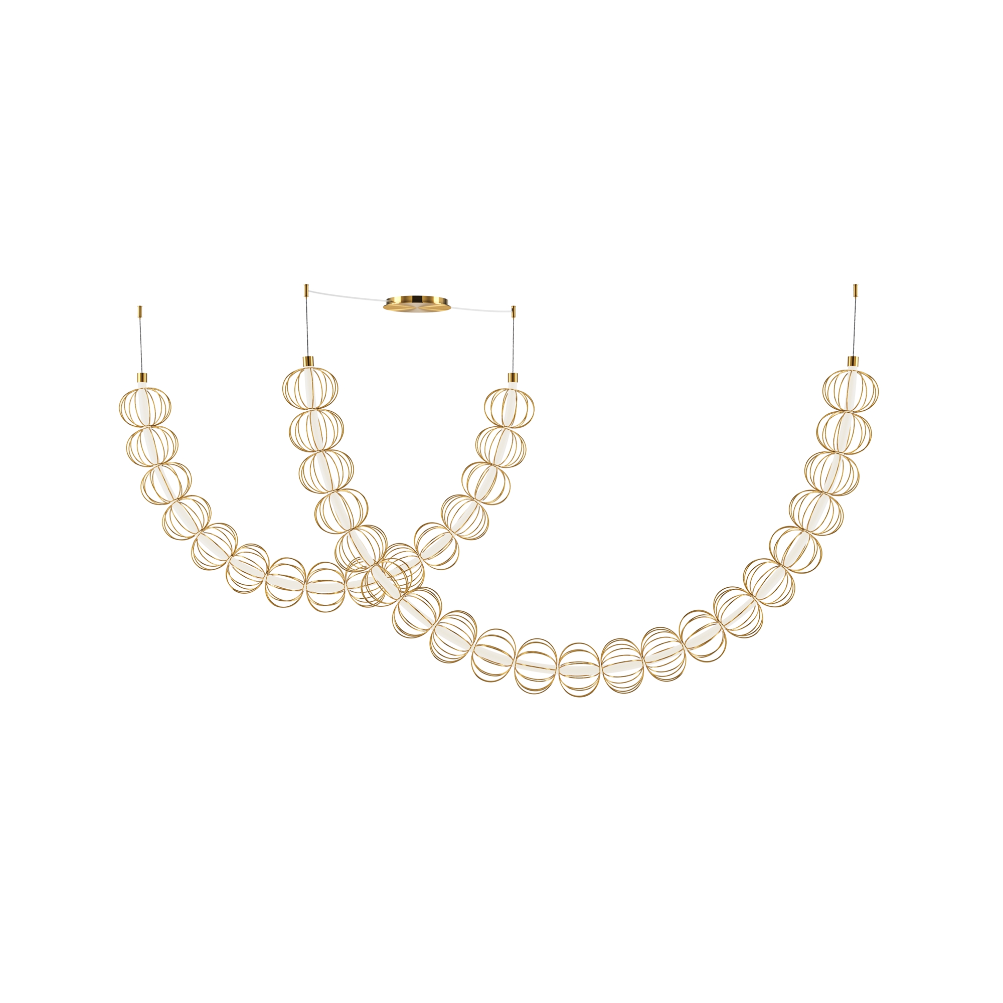 Maytoni - Hanglamp Golden Cage - Goud