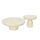 Brix - Salontafel Dune - Ivoor - MDF/Beton - 50 cm