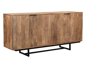 Livingfurn - Dressoir Valdez 180cm - Mangohout / Gecoat Staal