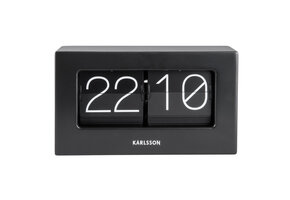 Karlsson - Wall / Table Clock Boxed Flip - Zwart
