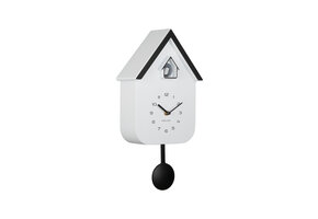Karlsson - Wandklok Dupla Color Cuckoo - White & Black