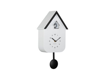 Karlsson - Wandklok Dupla Color Cuckoo - White & Black