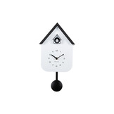 Karlsson - Wandklok Dupla Color Cuckoo - White & Black