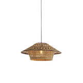 Light & Living - Hanglamp OWANA - Ø64x26 cm - Bruin