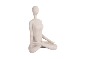 Present Time - Beeld Open Lotus - Lichtgrijze