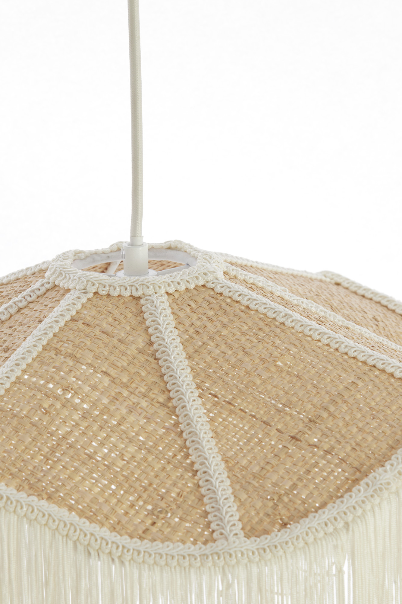 Light & Living - Hanglamp TIFFANY - Ø50x28 cm - Wit