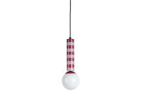 Leitmotiv - Hanglamp Rayado - Dark mauve & soft lavender