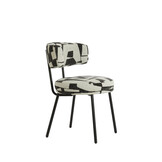 Light & Living - Eetkamerstoel HARVIE - 57x55x77 cm - Wit - Set van 2