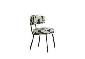 Light & Living - Eetkamerstoel HARVIE - 57x55x77 cm - Wit - Set van 2