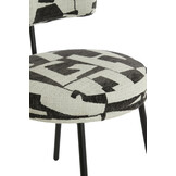 Light & Living - Eetkamerstoel HARVIE - 57x55x77 cm - Wit - Set van 2