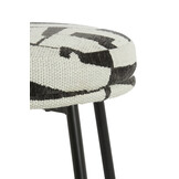 Light & Living - Eetkamerstoel HARVIE - 57x55x77 cm - Wit - Set van 2