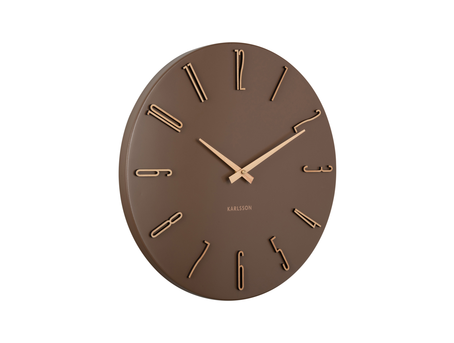 Karlsson - Wandklok Esmerado - Mocha brown- Ø40cm
