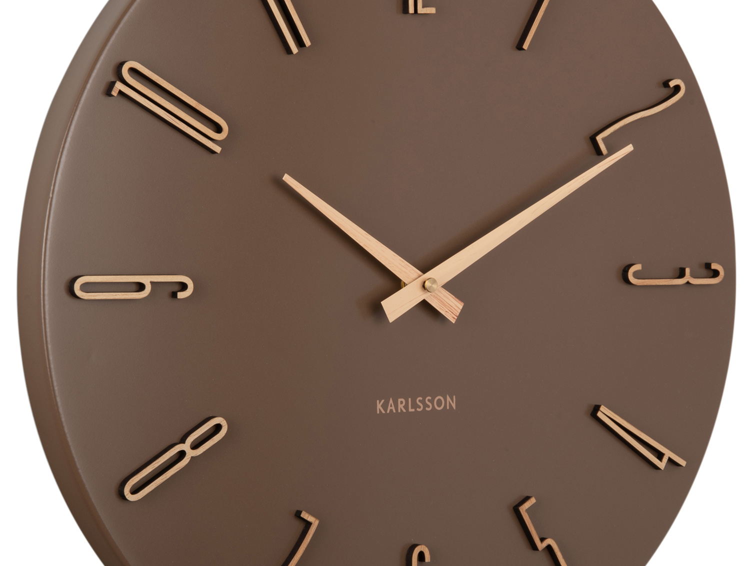 Karlsson - Wandklok Esmerado - Mocha brown- Ø40cm