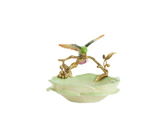 Light & Living - Schaal HUMMINGBIRD - 24x21x20 cm - Groen