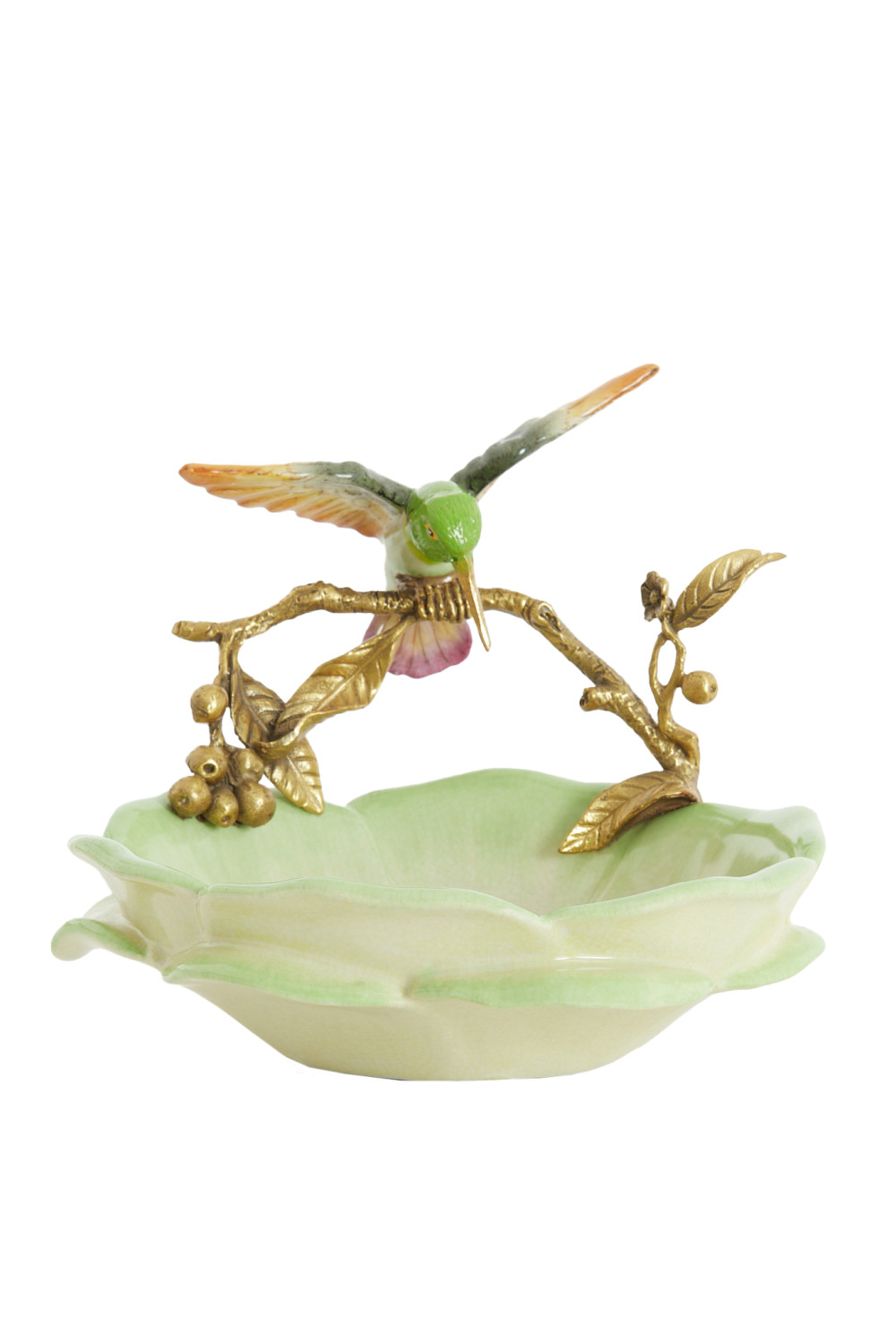 Light & Living - Schaal HUMMINGBIRD - 24x21x20 cm - Groen