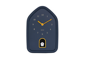 Karlsson - Wandklok Modern Doggy - Donkerblauw- Ø29,1cm