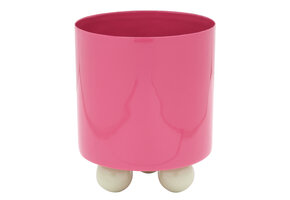 Present Time - Bloempot Double Funky Small - bright pink & soft green