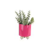Present Time - Bloempot Double Funky Small - bright pink & soft green